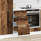 Armario bajo "Lyon" Madera vieja 40x46x81,5 cm Madera de ingeniería