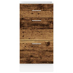 Armario bajo "Lyon" Madera vieja 40x46x81,5 cm Madera de ingeniería