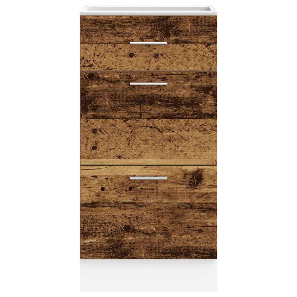 Armario bajo "Lyon" Madera vieja 40x46x81,5 cm Madera de ingeniería