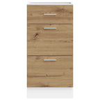 Armario bajo "Lyon" Roble Artesano 40x46x81,5 cm Madera de ingeniería