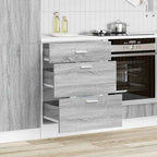 Armario bajo de cocina "Lyon" gris Sonoma de madera de ingeniería