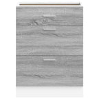 Armario bajo de cocina "Lyon" gris Sonoma de madera de ingeniería