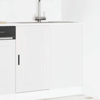 Armario bajo de cocina "Lyon" de madera de ingeniería blanca
