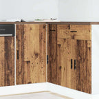 Armario bajo de cocina "Lyon" de madera de ingeniería blanca