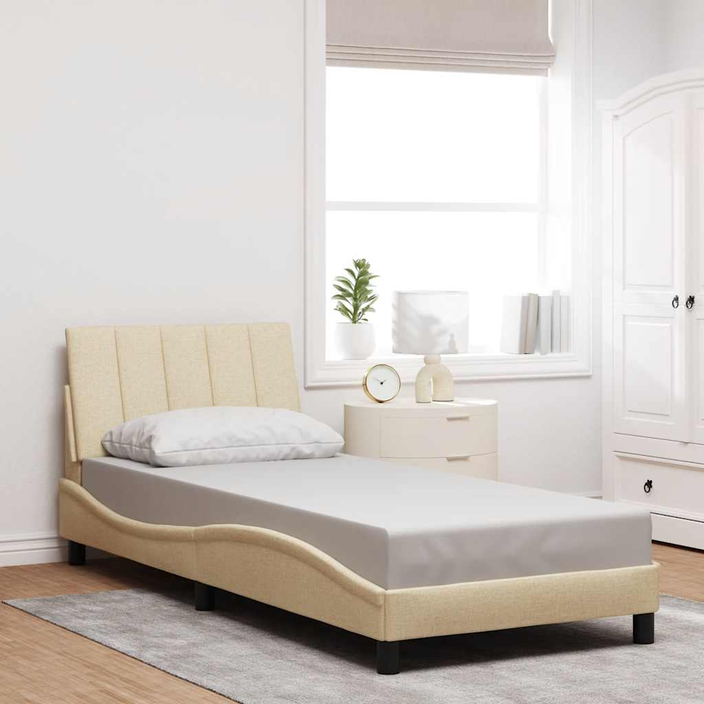 Cama sin colchón madera maciza pino marrón cera 80x200 cm