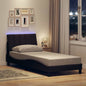 Estructura de cama sin colchón Hanko de tela gris oscuro 160x200 cm