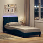 Estructura de cama sin colchón Hanko de tela gris oscuro 160x200 cm