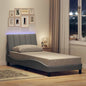 Estructura de cama sin colchón Hanko de tela gris oscuro 160x200 cm