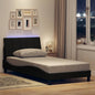 Estructura de cama sin colchón Hanko de tela gris oscuro 160x200 cm