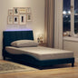 Solid pine white bed frame headboard 180x200 cm