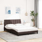 Estructura de cama sin colchón Hanko de tela gris oscuro 160x200 cm