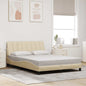 Estructura de cama sin colchón Hanko de tela gris oscuro 160x200 cm
