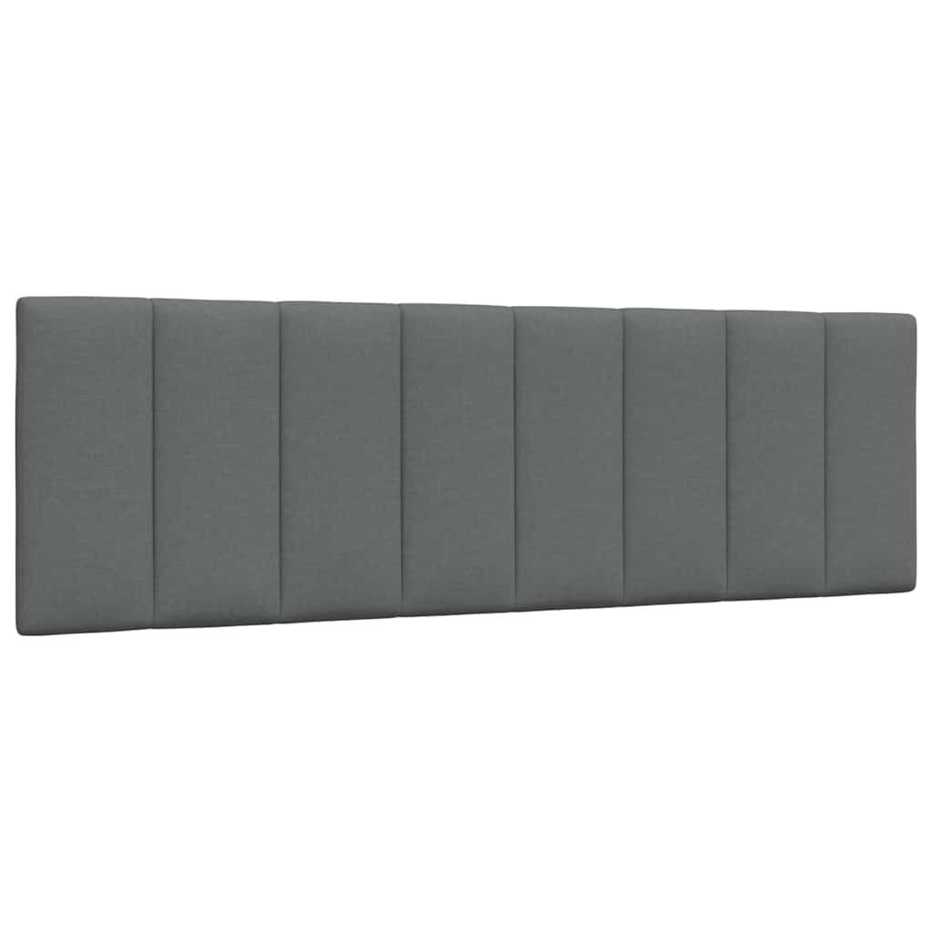 Estructura de cama sin colchón Hanko de tela gris oscuro 160x200 cm