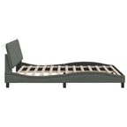 Estructura de cama sin colchón Hanko de tela gris oscuro 160x200 cm