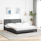Estructura de cama sin colchón Hanko de tela gris oscuro 160x200 cm