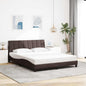 Estructura de cama sin colchón Hanko de tela gris oscuro 160x200 cm