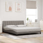 Estructura de cama sin colchón Hanko de tela gris oscuro 160x200 cm