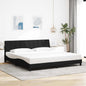 Estructura de cama sin colchón Hanko de tela gris oscuro 160x200 cm