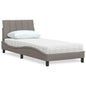Cama con colchón de tela azul 160x200 cm