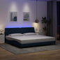 Estrutura de cama com cabeceira em madeira maciça de pinho branco 180x200 cm