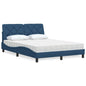 Cama com colchão de tecido cor creme 180x200 cm