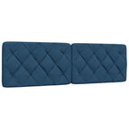 Cama con colchón de tela azul 160x200 cm