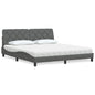 Cama con colchón de tela color crema 180x200 cm