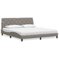 Cama con colchón de tela azul 160x200 cm