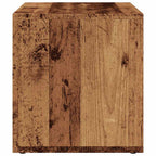 Caja de almacenaje madera de ingeniería envejecida 69,5x34x36cm