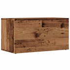 Caja de almacenaje madera de ingeniería envejecida 69,5x34x36cm