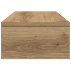 Soporte mesa pantalla madera ingeniería roble 42x24x13 cm