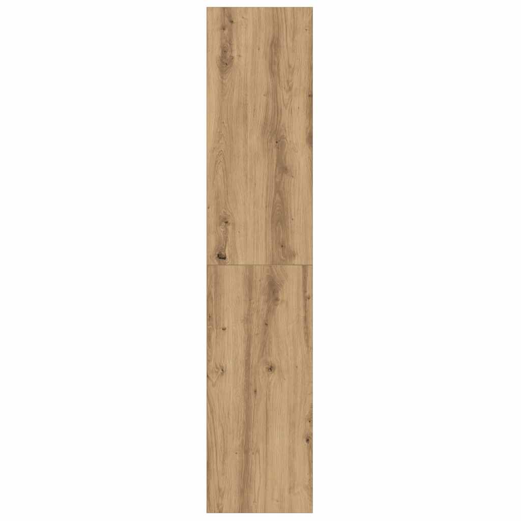 Mueble TV/Librería madera vieja 36x30x143cm madera ingeniería