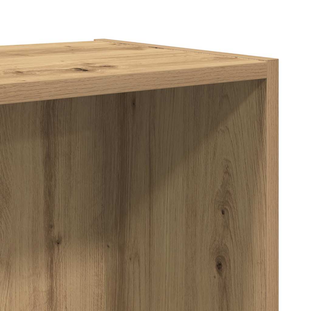 Mueble TV/Librería madera vieja 36x30x143cm madera ingeniería