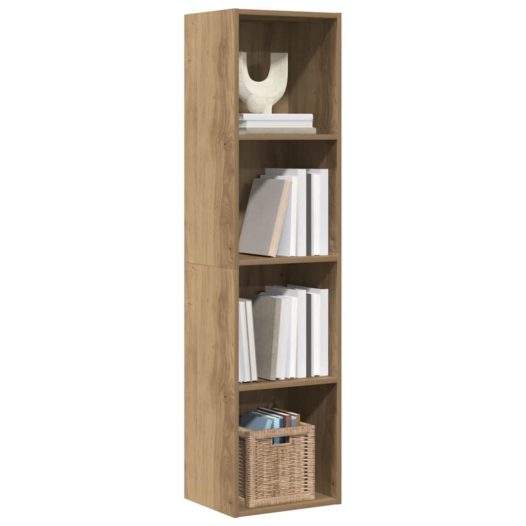 Mueble de TV/Librería roble artesanal 36x30x143cm