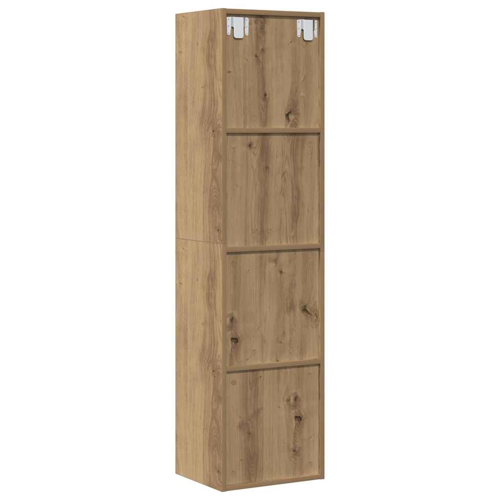 Mueble de TV/Librería roble artesanal 36x30x143cm