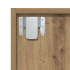Mueble de TV/Librería roble artesanal 36x30x143cm