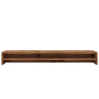 Soporte mesa pantalla madera ingeniería envejecida 100x24x13 cm