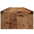 Soporte mesa pantalla madera ingeniería envejecida 100x24x13 cm