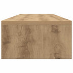 Soporte para monitor de roble artesanal, 100 x 24 x 13 cm, madera de ingeniería
