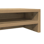 Soporte para monitor de roble artesanal, 100 x 24 x 13 cm, madera de ingeniería