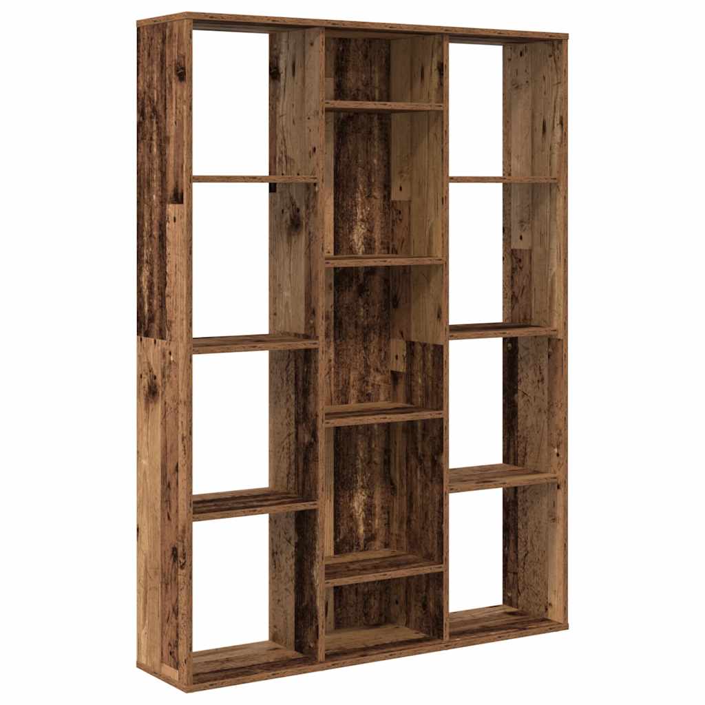 Divisor de espacios/estantería aglomerado madera vieja