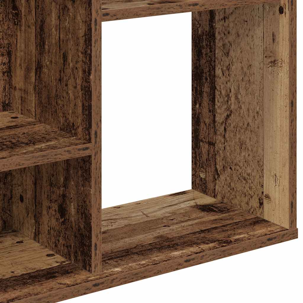 Divisor de espacios/estantería aglomerado madera vieja