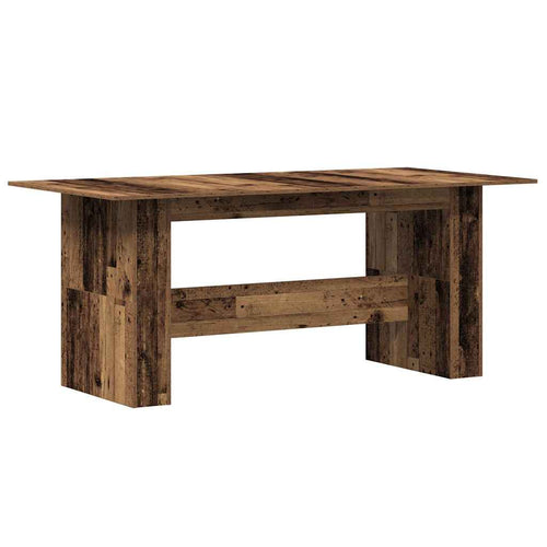 Dining table aged wood chipboard 180x90x76 cm