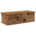 Armario pared madera ingeniería madera envejecida 60x26x18,5 cm