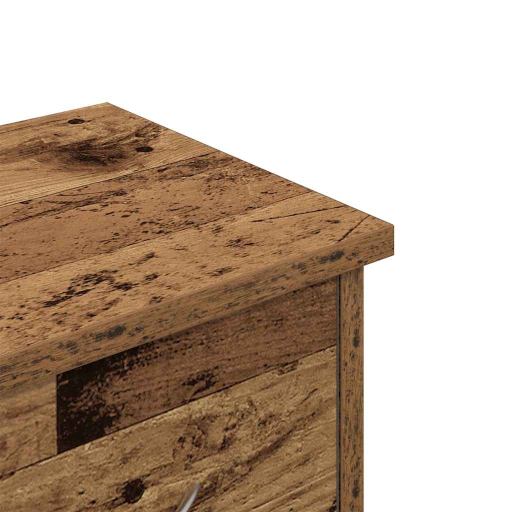 Armario pared madera ingeniería madera envejecida 60x26x18,5 cm