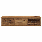 Armario de pared madera ingeniería envejecida 88x26x18,5 cm