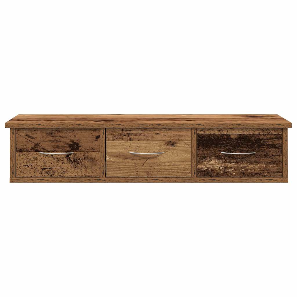 Armario de pared madera ingeniería envejecida 88x26x18,5 cm