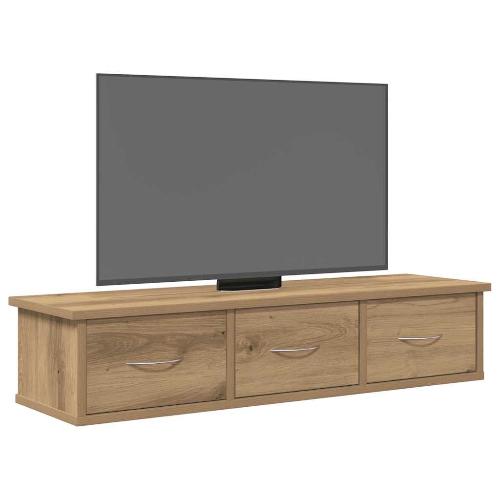 Armario de pared madera ingeniería roble artisan 88x26x18,5 cm
