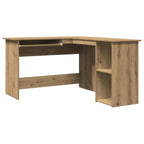 Escritorio de esquina madera contrachapada 120x140x75 cm
