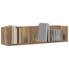 Estante de pared CD madera ingeniería roble artisan 75x18x18 cm